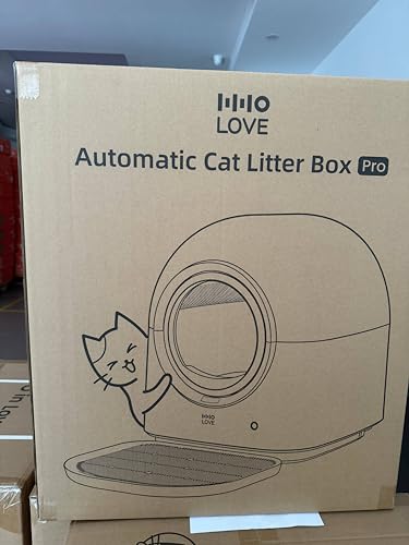 ABRCT 60L Self Cleaning Litter Box - Anti-Pinch, Deodorizer, Multi-Cat, Grey