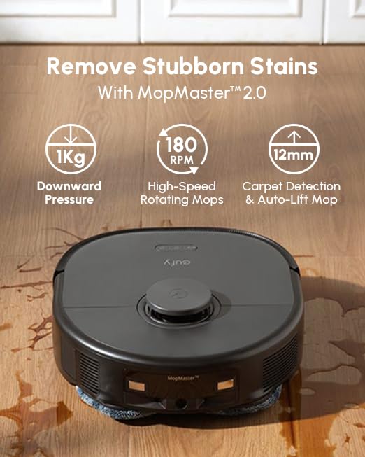 eufy X10 Pro Omni Robot Vacuum, 8000Pa, Self-Emptying & Auto Mop Wash