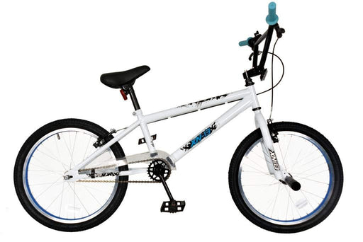 XN-13 20" Kids Freestyle BMX Bike Single Speed, 25-9t, 2x Stunt Pegs - White