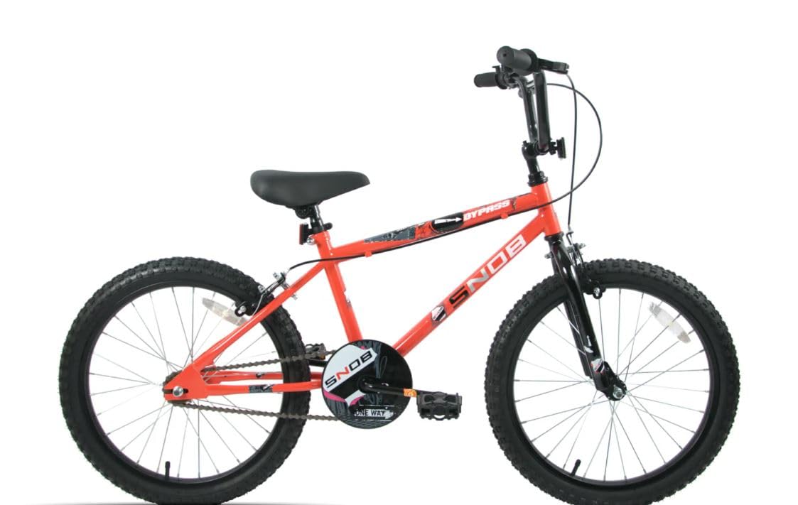 Snob Bypass 20" Wheel Kids Boys Bike BMX Red Age 7+