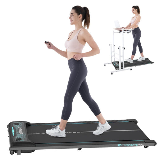 HomeFitnessCode Walking Pad Treadmill, 2.5HP, LED Display, Remote Control