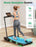 THERUN Folding Treadmill, 2.5HP, 1-12 km/h, LED Display, No Assembly