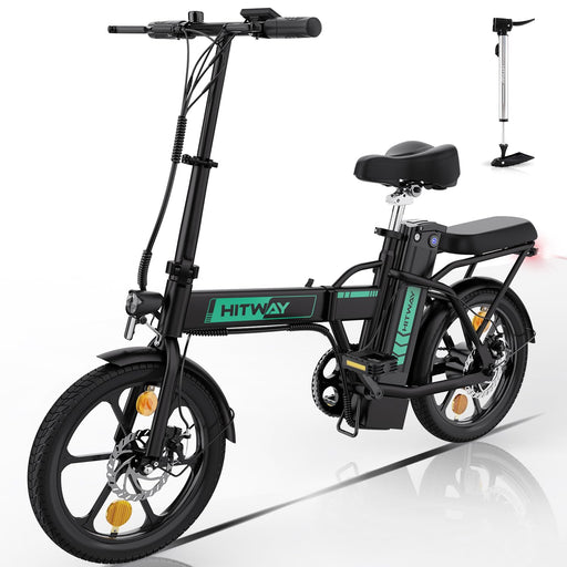 HITWAY Electric Bike E-Bike 10.4Ah 36V Removable Battery Foldable City Bikes, Range 35-90KM, 250W City bike Commuter Electric bicycles BK5S