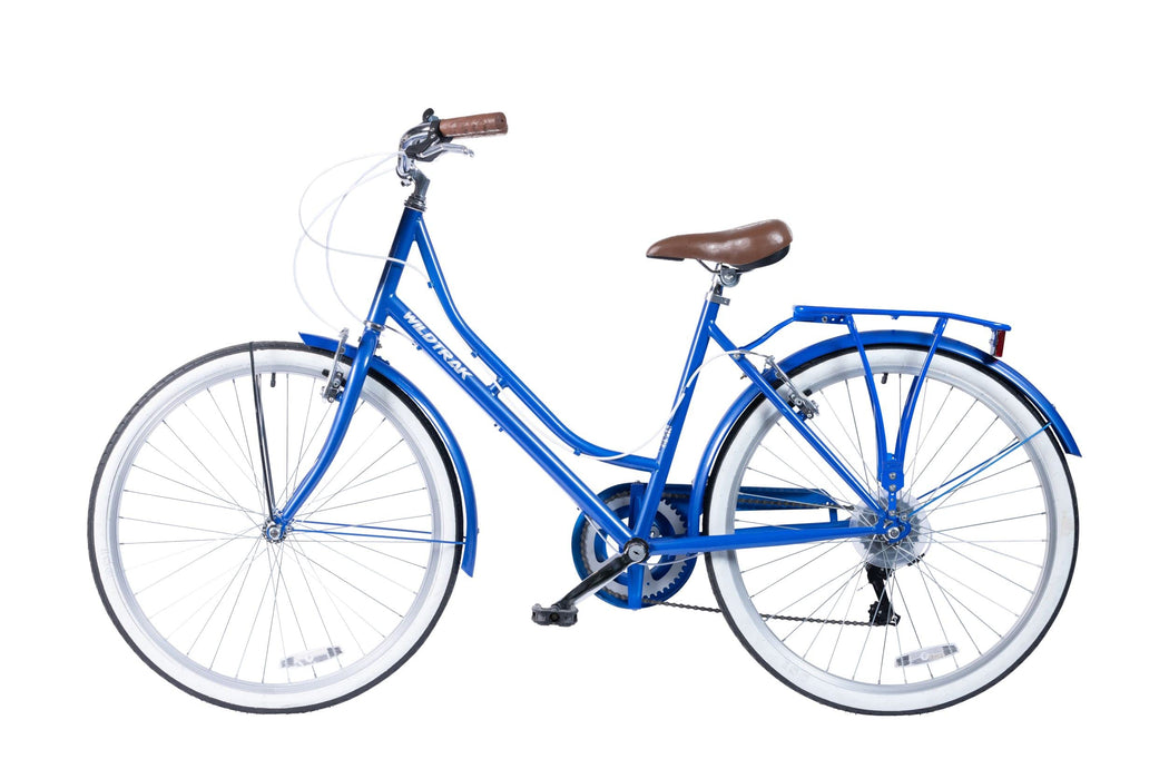 Wildtrak - Steel City Bike, Adult, 26 Inch, 6 Speed, Shimano shifters - Royal Blue