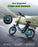 Finbike U4 Electric Bike, 16" Portable Electric Bicycle with Removable Battery, 60KM Max Range, 3 Riding Modes, Front Shock Absorber, Foldable E-bike for Adults/Teens