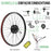 Varstrom 36V 250W Rear Ebike Conversion Kit 26" Rear Wheel Hub Motor Kit Electric Bike Conversion Kit with DZ40 Display & PAS Sensor & Controller for City & Mountain Bikes