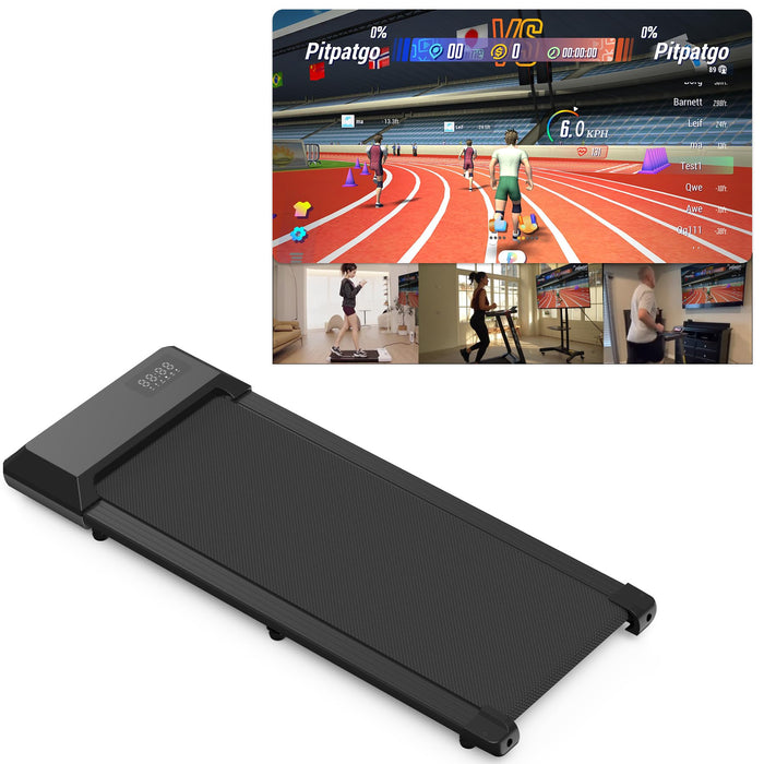 Superun Walking Pad Treadmill, 2.5HP, APP & Remote Control, 136kg Capacity