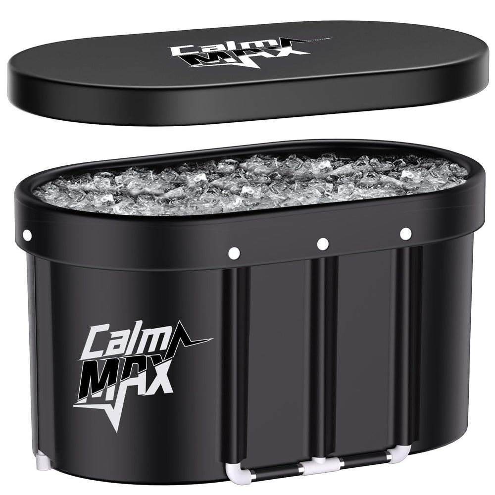 CalmMax Ice Bath Tub - 130 Gal, Cold Plunge, Portable, Cover Included