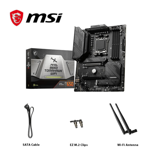 MSI MAG B650 TOMAHAWK WIFI Motherboard, AMD Ryzen 9000 Series, DDR5