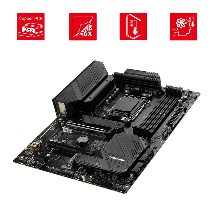 MSI MAG B650 TOMAHAWK WIFI Motherboard, AMD Ryzen 9000 Series, DDR5