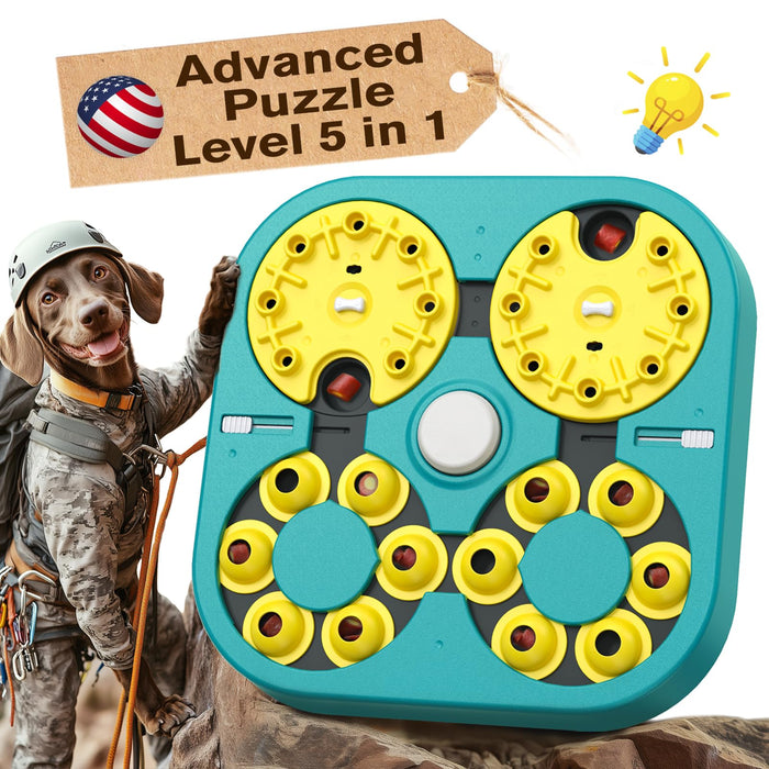 KADTC Level 5 Dog Puzzle Toys - Mental Stimulation, Challenging, 5-in-1