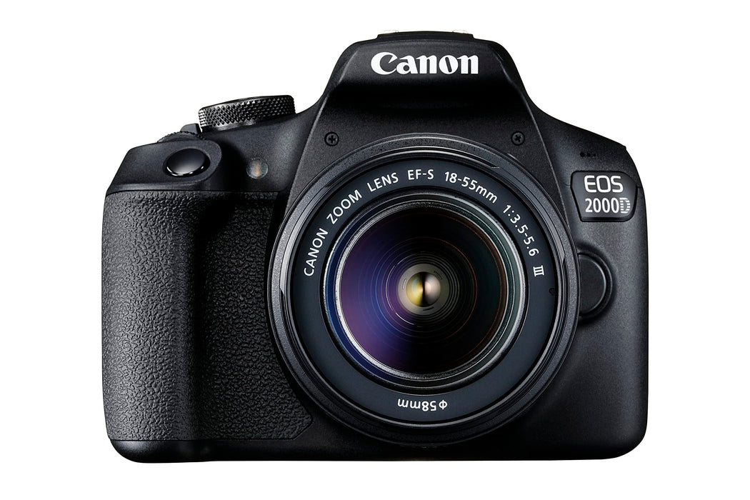 Canon EOS 2000D DSLR Camera, 18-55mm Lens, Portraits & Landscapes